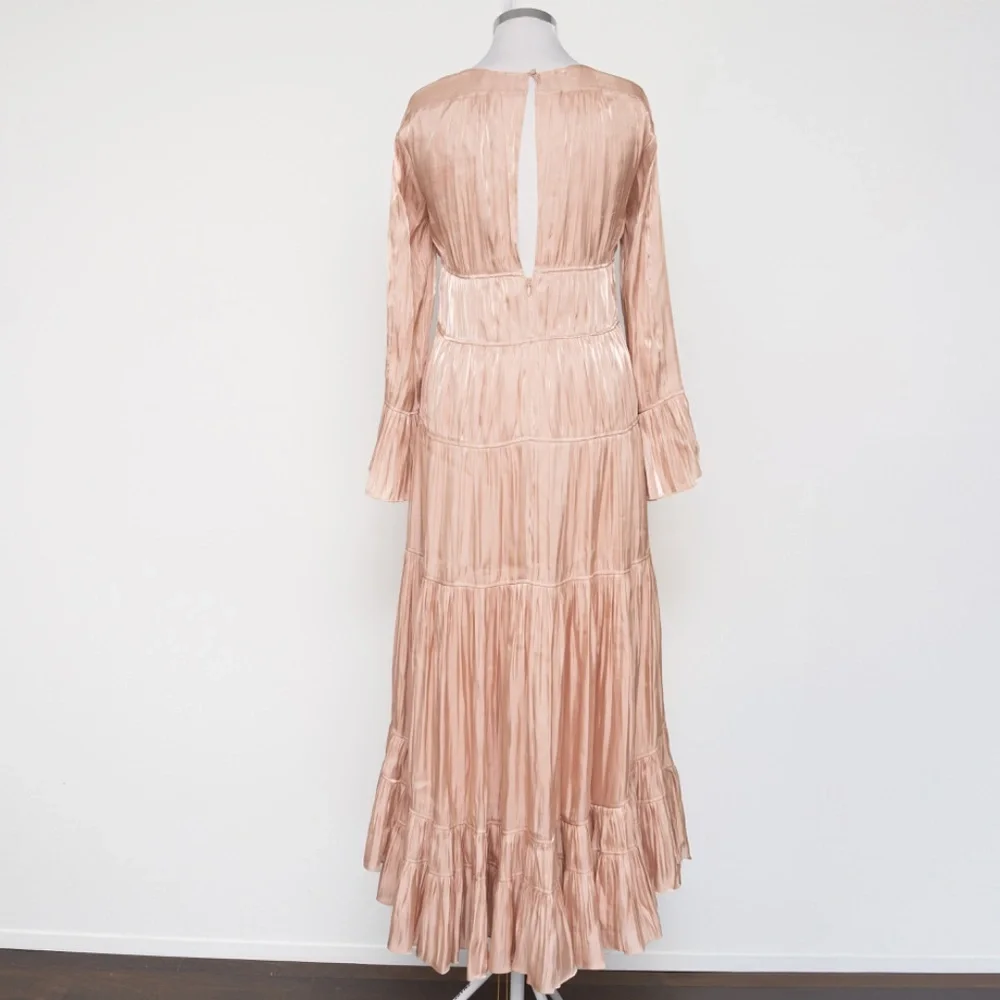 Cinq a Sept - Nina Tiered‎ Satin Midi Dress